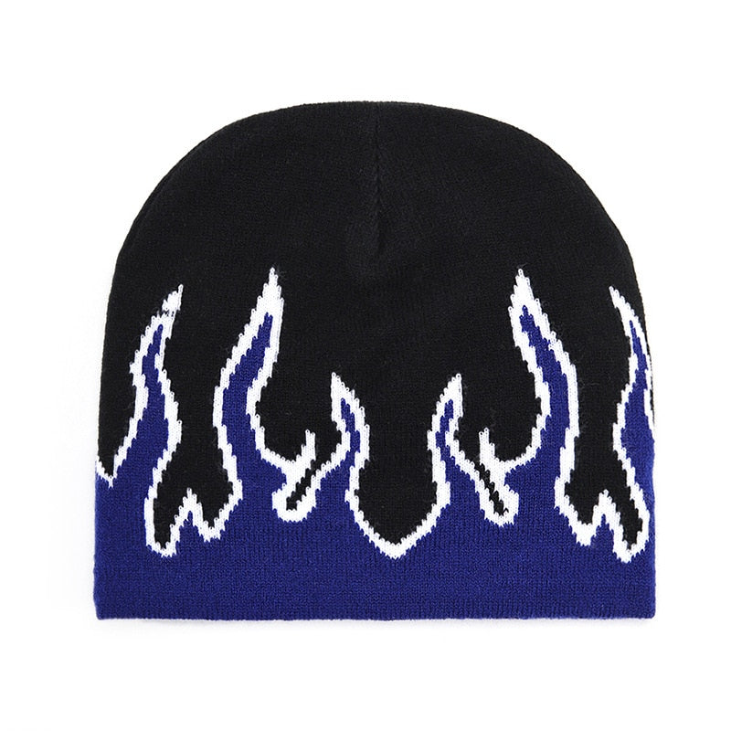 "Blue flame" beanie